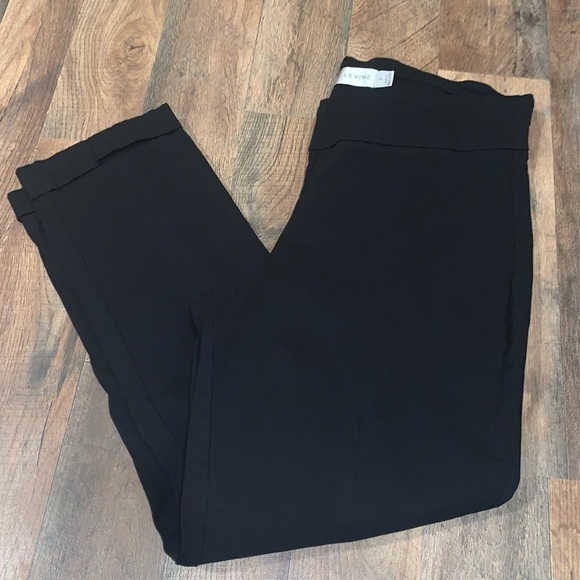 Larry Levine Ankle Length Black Pants. Size XL. - Picture 1 of 10